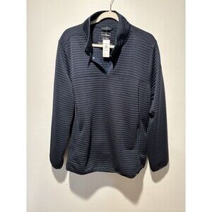 LL Bean Jacket Womens 2X Airlight Knit Pullover Sweatshirt Snap Hiking New READ